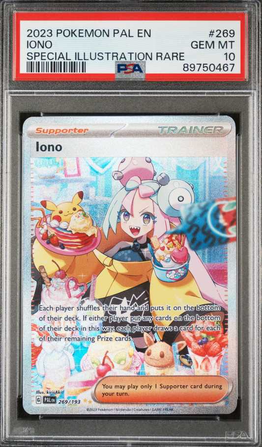 2023 POKEMON PAL EN-PALDEA EVOLVED #269 IONO SPECIAL ILLUSTRATION RARE - PSA 10